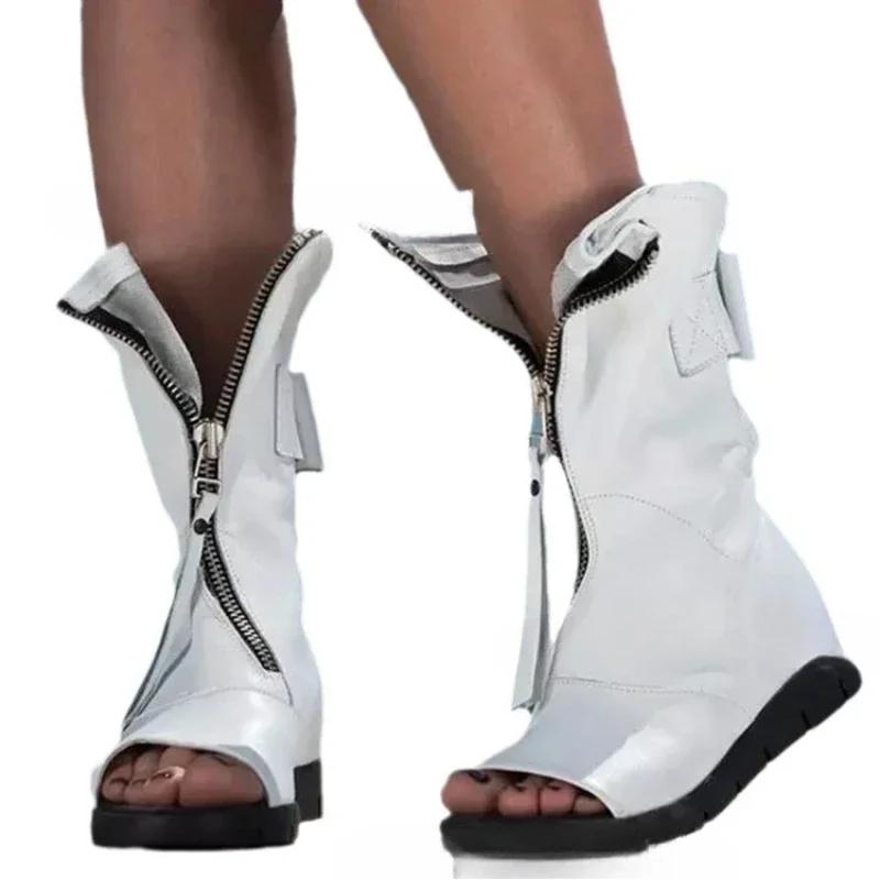 Весна Осень 2025 Новые Женские Сандалии Простые Удобные Женские Туфли Универсальные Легкие Женские Одинарные Ботинки Повседневная Женская Кожаная Обувь