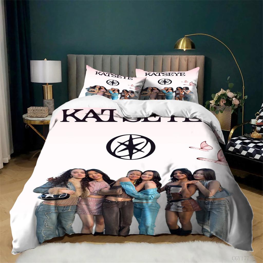 Комплект пододеяльника Katseye размера Queen Ultra Soft Постельное белье для всех сезонов 3 шт. Легкий Классический чехол на одеяло для подростков
