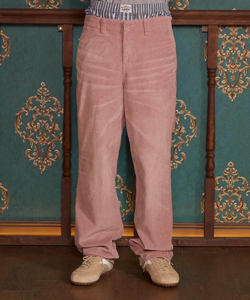 UNALLOYED Washed Corduroy Pants / Pink