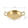 Stainless Steel Seafood Rice Pot Home Cooking Pan Picnic Snack Plates Cookware Saucepan Dry Pots with Handle for Kitchen