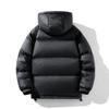 Winter New Men's Korean Version Black Gold Solid Color, White Goose Down Jacket Trendy Couple Coat
