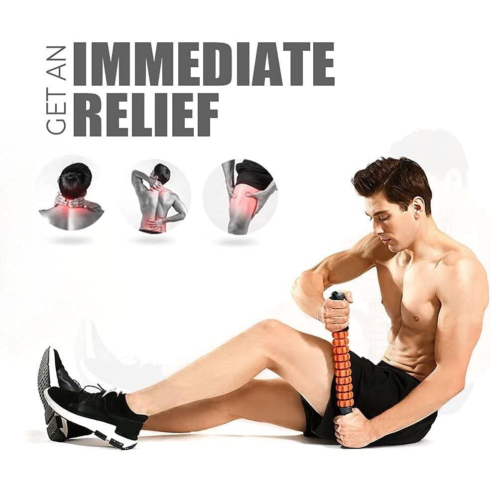 Роллер для мышц спортсмена, ролик для мышц фасции освобождает фасцию, чтобы уменьшить боль, облегчить болезненность и скованность частей тела: икры, бедра, плечи