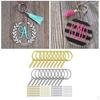 220 Pieces Acrylic Blank Keyrings Screw Kit for DIY Key Chain Crafts, Bulk Keychains Rings, Open