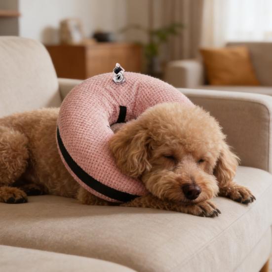 Inflatable Dog Collar Blow Up Dog Donut Collar Cone Collar Alternative After Surgery Pet Donut Collar for Large Medium Small Dogs Cats Post Surgery