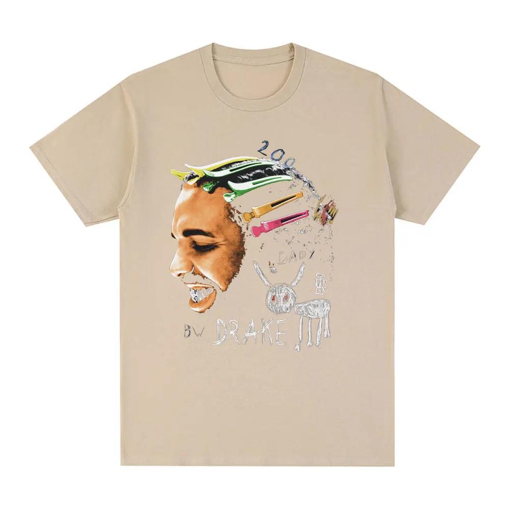 Rapper Drake for All The Dogs Graphic T-Shirt Fashion Hip Hop T Shirts 100% Cotton Casual Oversized Tee Shirt Streetwear