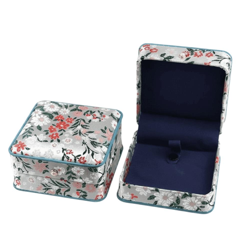 Brocade Fabric Brocade Jewelry Box Exquisite Embroidery Portable Jewelry Holder For Women