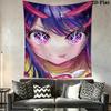 Oshi no K Wall Tapestry Aesthetic Wall Hanging Printed Fabric Blanket Decorative Tapestries for Bedroom Living Room Home Decor