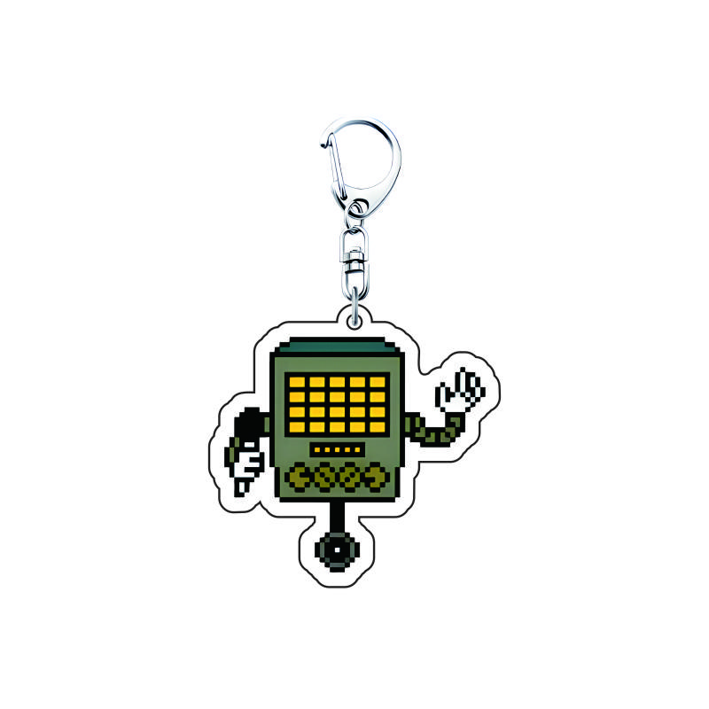 Игра Undertale Пиксельный брелок 6см Акриловый Санс Флоуи Папирус Азриэль подвеска машина брелок сумка аксессуары аниме подарок