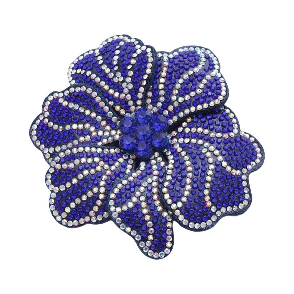 3D Flower Brooch Fabrics Sparkling Sew-On Applique New Jewelry Accessories Sewing Supplies