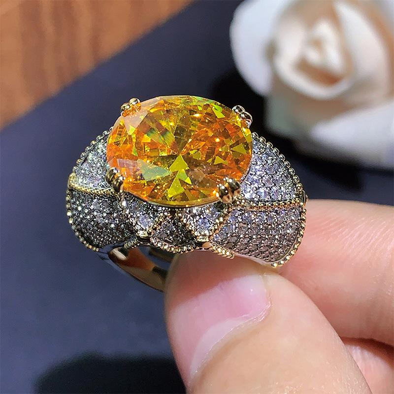 Осенне-зимнее кольцо стиль темперамент модный пригородный цвет сокровище открытое кольцо женская мода одно поколение