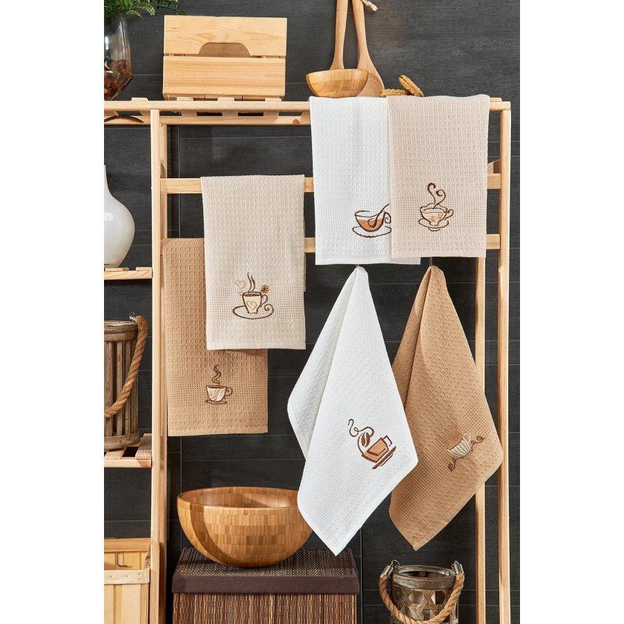 100% хлопок, 6 шт., 40х60 см, салфетки для сушки посуды/кухонные кухонные полотенца