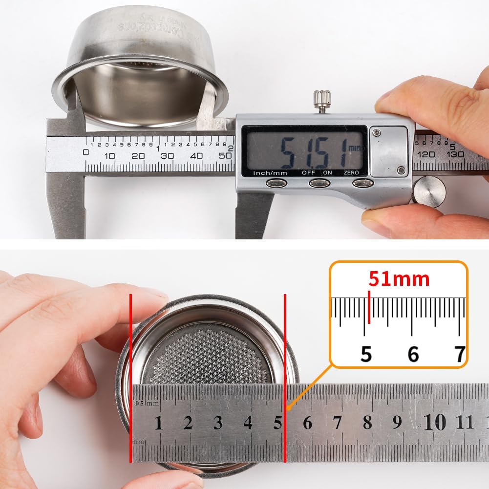 Watchget Coffee Paper Filter Round Espresso Pack Screen Replacement Paper 51mm Disposable Coffee Espresso Maker Compatible with Moka Pot 100 Sheets