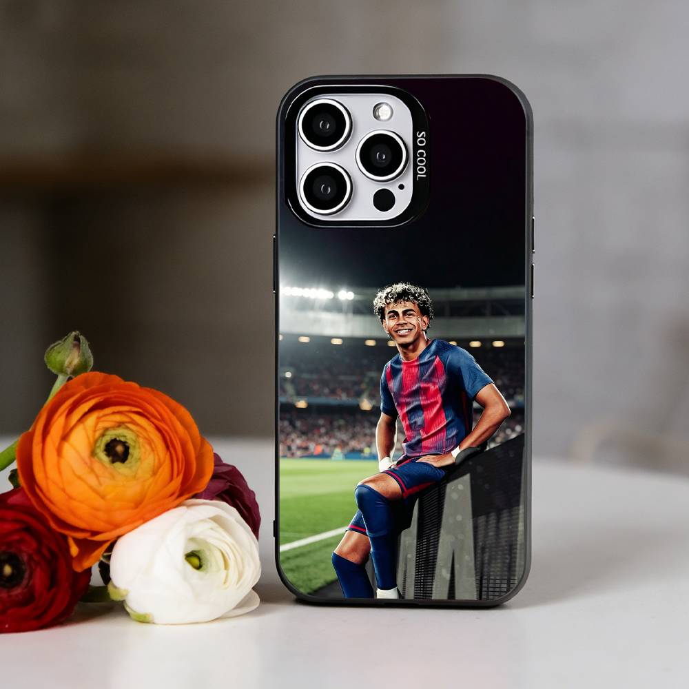 Чехол для телефона L-Lamine Y-Yamal Для iPhone 17,16,15,14,13,12,11 Plus,Pro Max,XS,Красочный Серебристый Чехол для телефона Funda Cover
