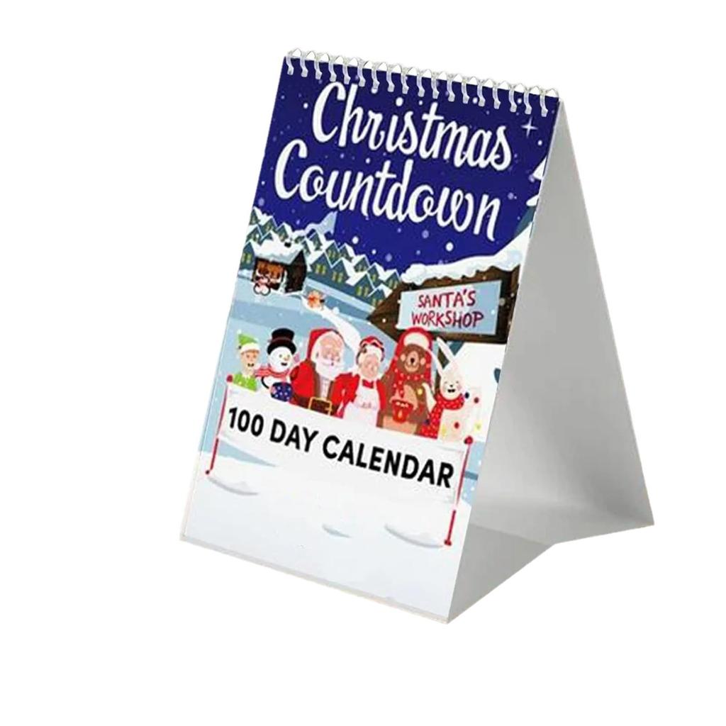 Календарь обратного отсчета на 100 дней до Рождества 2025 года, реквизит для мероприятий, настенный календарь