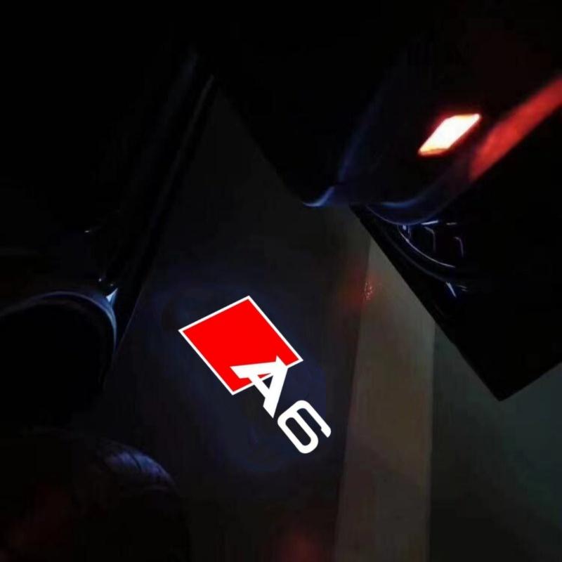 For Audi ABT A6 RS6 S5 S4 A8 A4 A1 A3 SQ7 TT (2008-2025) A5 A7 Q3 Q5 Q7 LED Car Door Welcome Light Logo Courtesy Projector Lamp