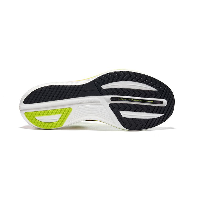 SAUCONY Slay Comfortable Fabric Non-Slip Wrap Resilience Low-Top Carbon Plate Training Running Shoes Unisex Running Shoes White Black Yellow S28192-12