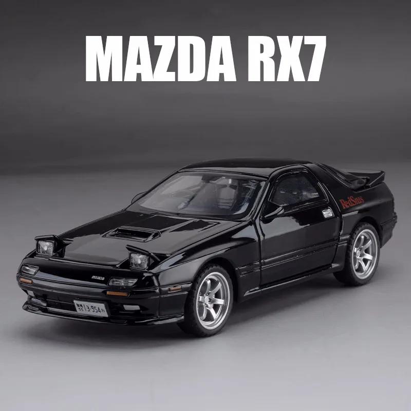1/32 Mazda RX-7 литая модель автомобиля из металла спортивные транспортные средства модель высокая имитация звука и света коллекция детская игрушка подарок