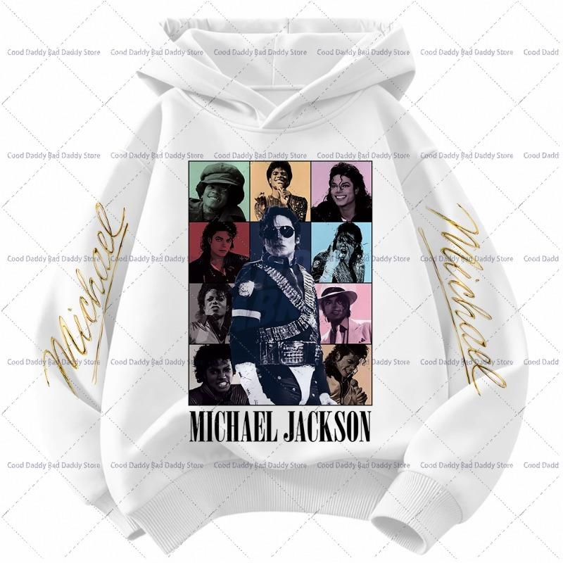 Camisetas de manga larga para niños, ropa de otoño, sudaderas casuales King of Pop MJ, sudadera con capucha de Michael Jackson, regalos de cumpleaños.