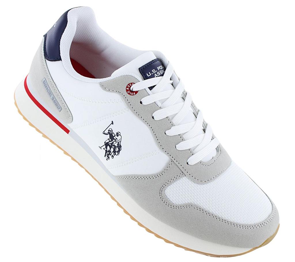 U.S. Polo Assn. ALTENA - Мужские кроссовки белые 001A-WHI-BLU04 ОРИГИНАЛ