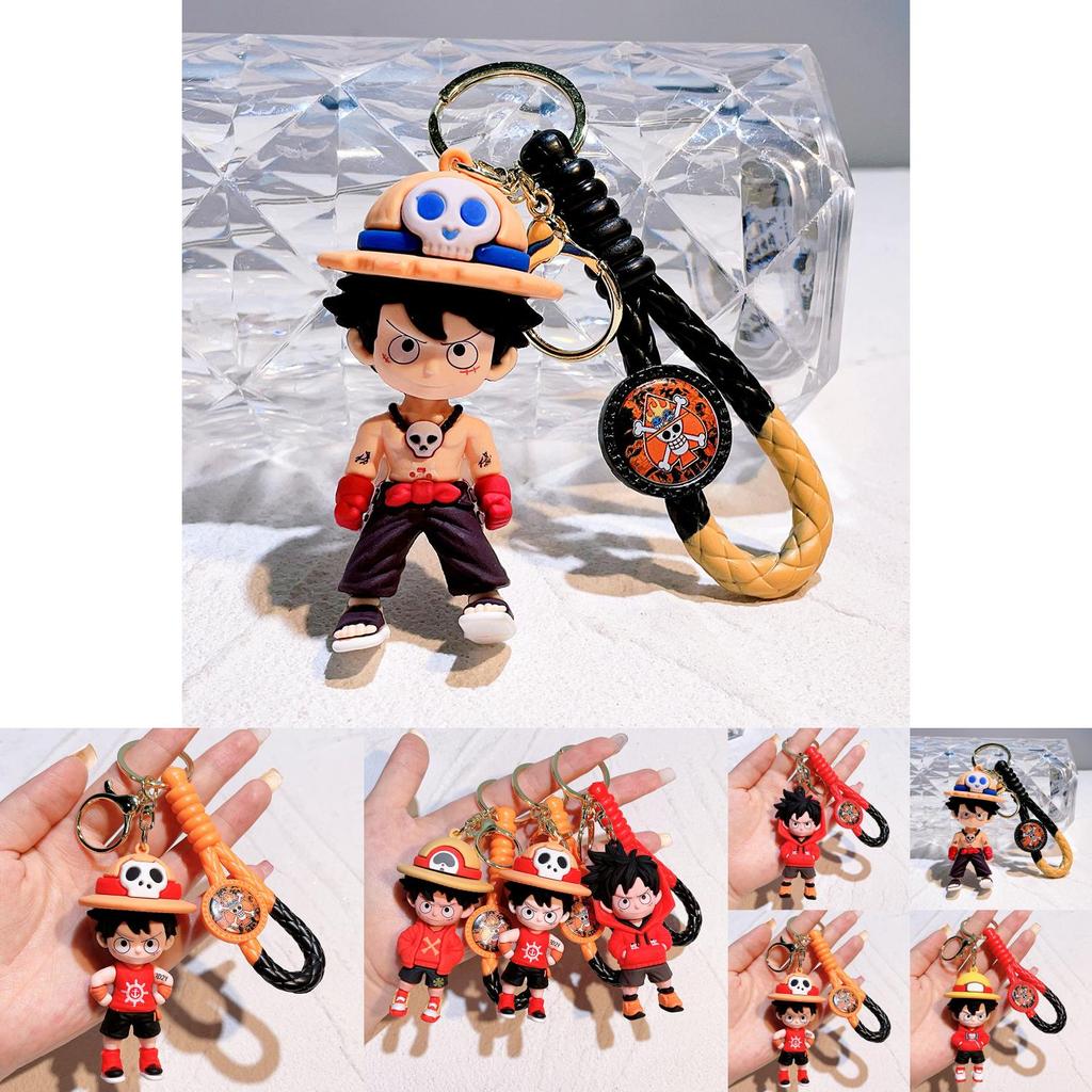 Unique Anime Keychain Dragon Ball And One Piece Luffy Hoodie Collectible Gift