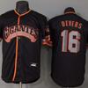 Men Women Baseball Jersey Short Sleeve Embroidered Team Uniform Black Size S To XXXL