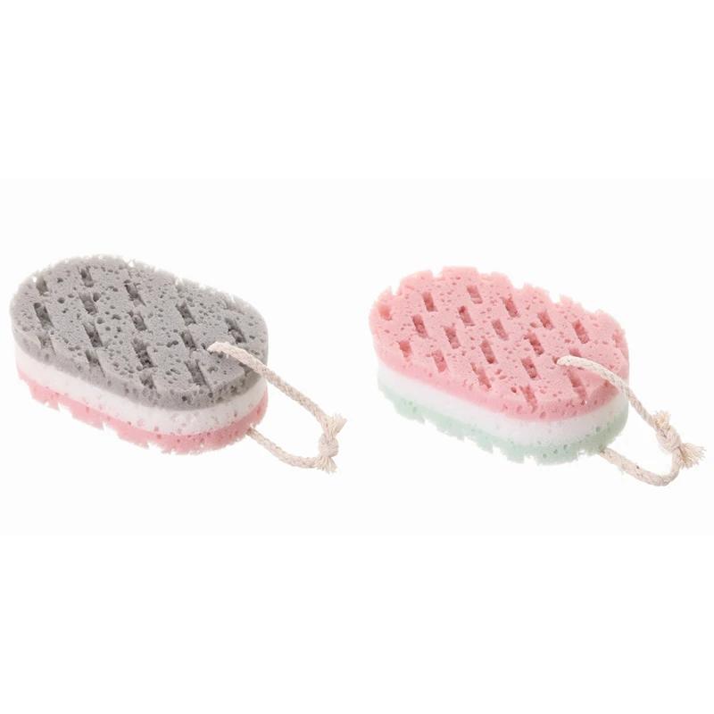 Скраб для тела, губка для ванны, отшелушивающий массажер, скраб-губка, щетка для душа, очиститель кожи, средство для удаления омертвевшей кожи