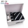 Cozy Up Ties for Men Set with Pocket Square Cufflink and Tie Clip | Necktie Handkerchief In Gift Box for Wedding