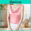 Vneck Vest Women Bottoming Sling Sleeveless Smooth Satin Tops Imitation Silk Bottoming Vest Versatile Daily Wear