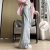 Narrow Banana Wide-leg Pants Women's Autumn and Winter Thickened Thermal Cotton Pants Small Casual Straight Fleece Sweatpants