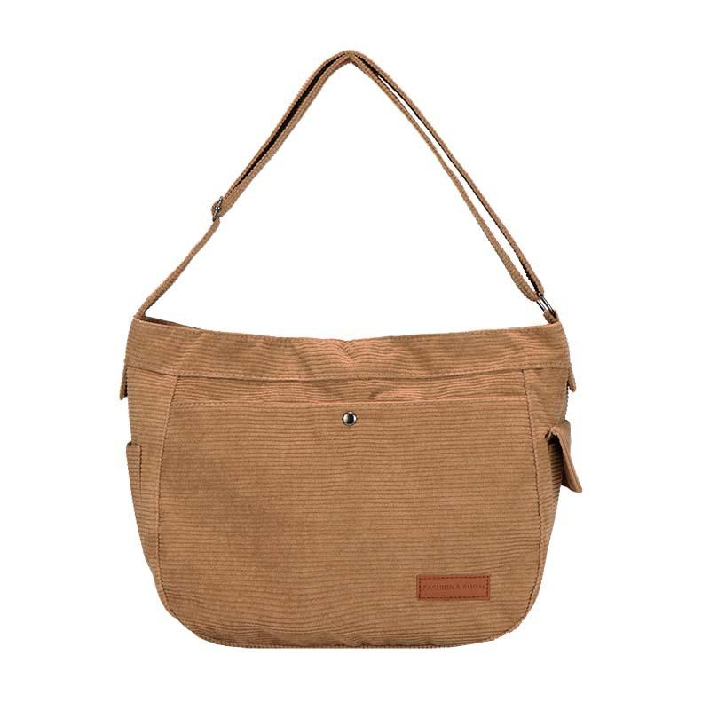 2024 большая вместительная сумка женская новая мода вельветовая сумка через плечо большая сумка высокого класса сумка-тоут прилив