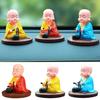 Creative Decoration Solar Little Monk Creative Car Decoration Toys Chinese Style Little Novice Monk Shaking Head Toy