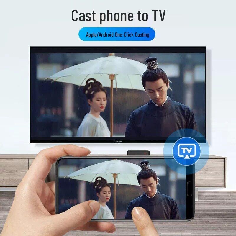 Qiyiguo 4K HD Смарт WiFi ТВ-приставка с функцией трансляции экрана