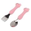 Мультяшная вилка ложка из нержавеющей стали для кормления ребенка обучающие ложки вилки портативные детские животные
