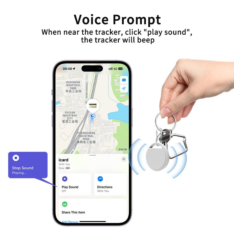 Безопасность Anti-lose Tracker для замены Apple Airtag, работа с Find My Bluetooth GPS Tracker для багажа IOS MFi Key Finder