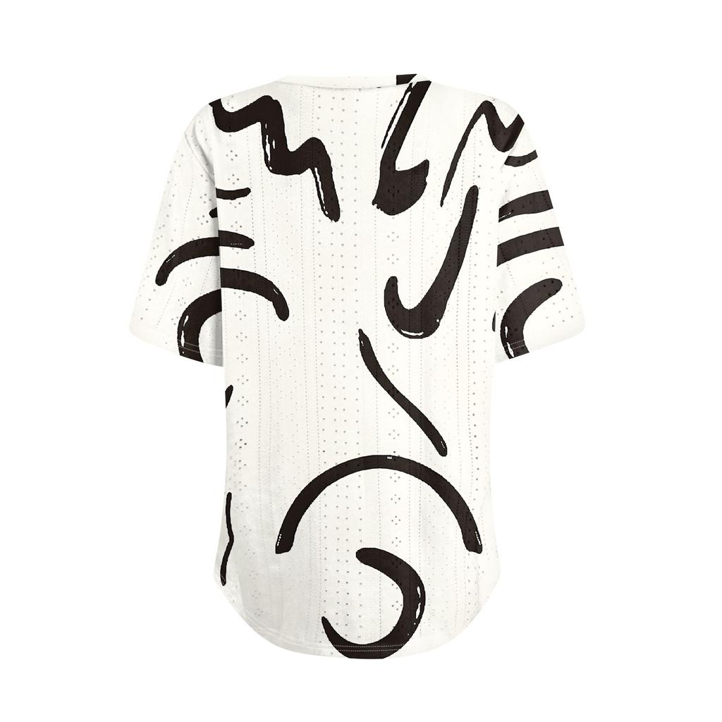 Womens T Shirts V Neck Short Sleeve Casual Tops Loose Fit Basic Tees With Curved Hem