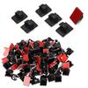 YANYULI Cable Fixture Cable Clip Набор из 40 зажимов для шнура с клейким листом Крепление для шнура на клейкой основе Хранение кабеля Крючок для шнура Скрытие проводов для