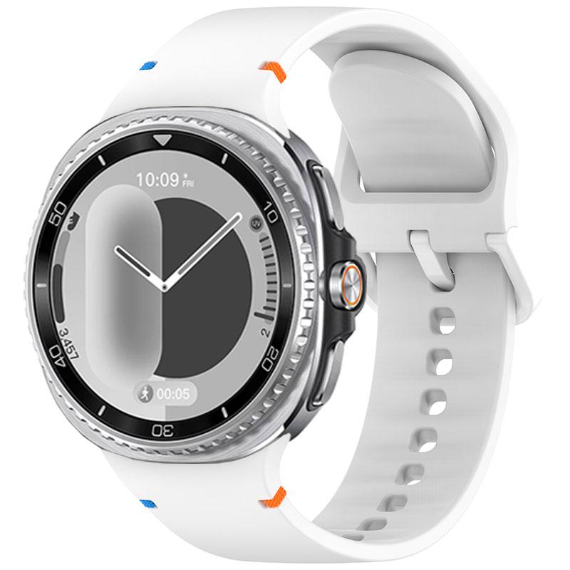 Силиконовый ремешок для Samsung Galaxy Watch 8 44 мм 40 мм/8 Classic 46 мм Спортивный Оригинальный Сменный Браслет Galaxy Watch 8 Correa