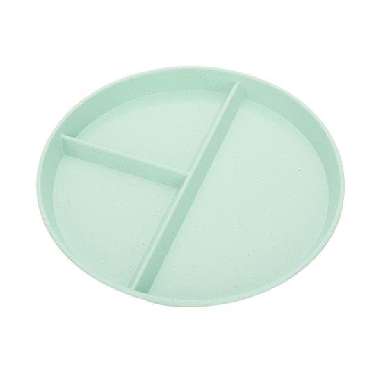 Home Breakfast Tableware Children Three Compartment Divided Meal Plate Weight Loss Ration Unbreakable Dish Plate