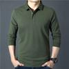 Men's Cotton Long Sleeved POLO Shirt Summer Fashion Casual Breathable Polo T-shirt Men's Brand Embroidered Business Casual Top