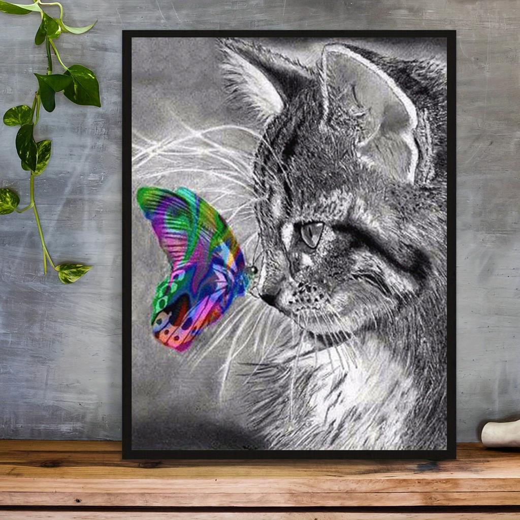 5D DIY Diamond Painting Beautiful Butterfly Diamond Embroidery Cross Stitch Kit Full Rhinestone Mosaic Home Decor