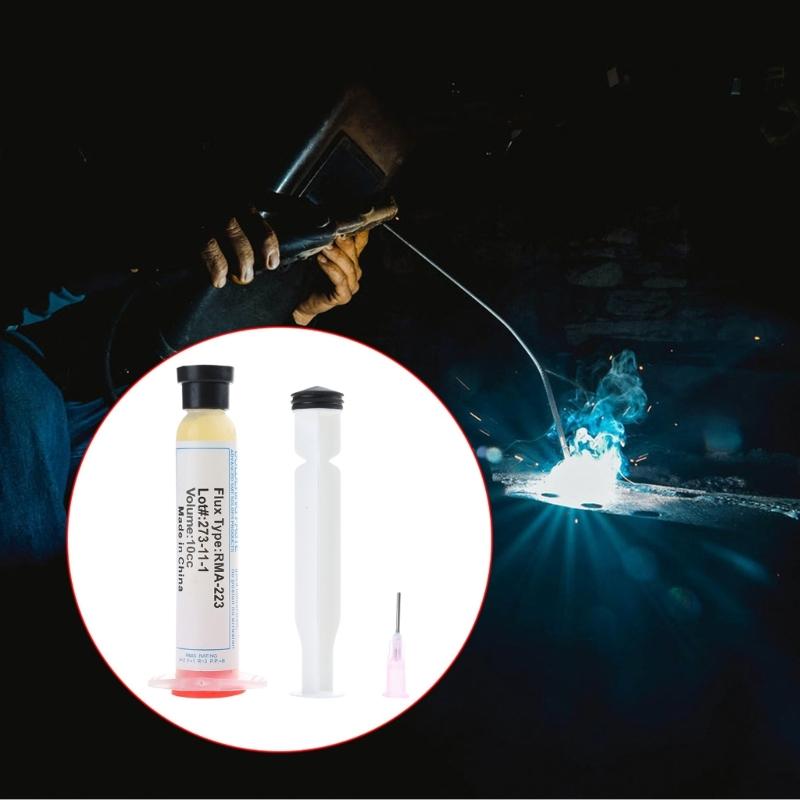 10 куб. см Бессвинцовая паяльная паста RMA-223 для чипов, компьютеров, телефонов, светодиодов, для BGA SMD PGA, инструмент для ремонта, порошок для очистки, Сделай сам