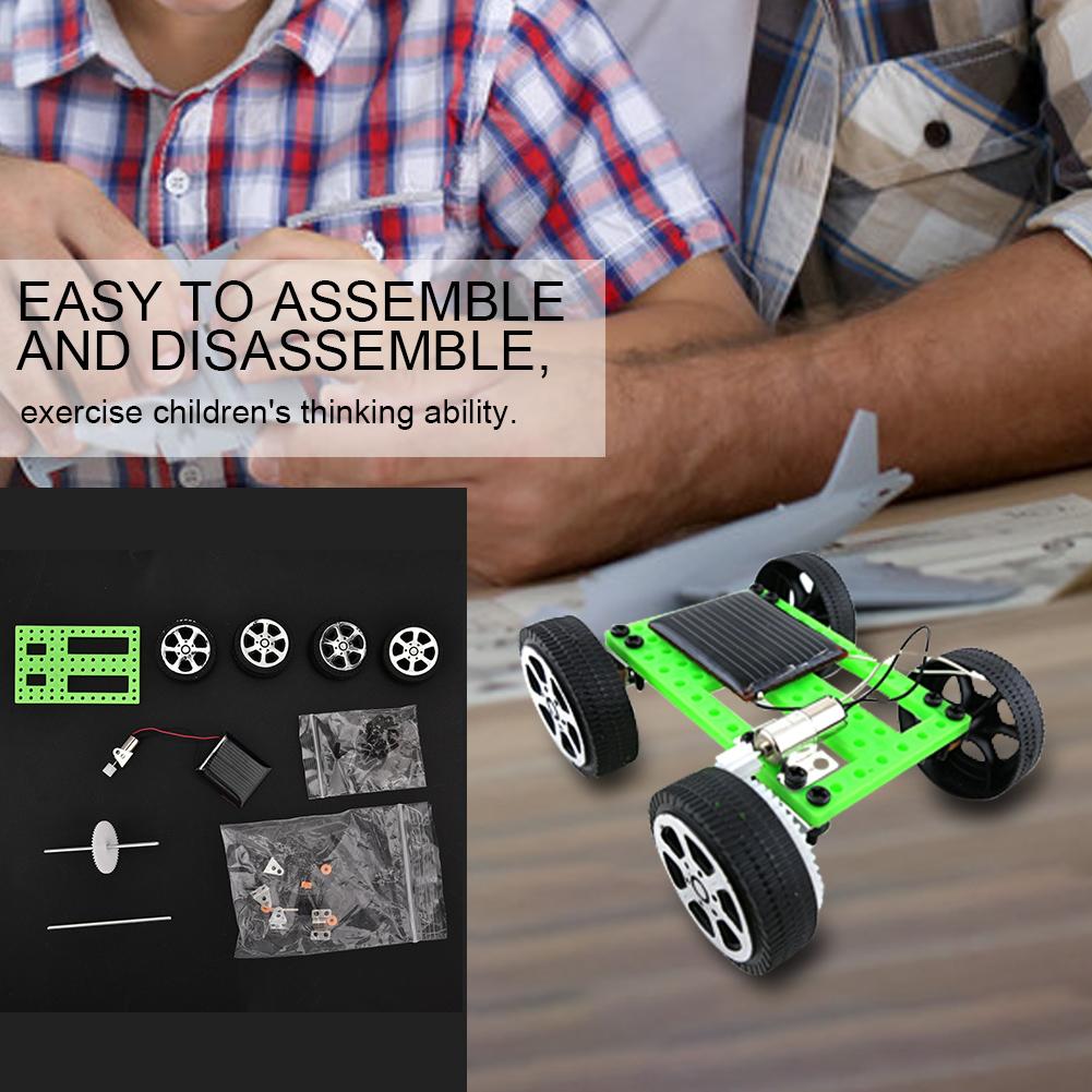 Children Mini Sun Power Solar Car Model Kids DIY Scientific Assembly Toy Educational Toy