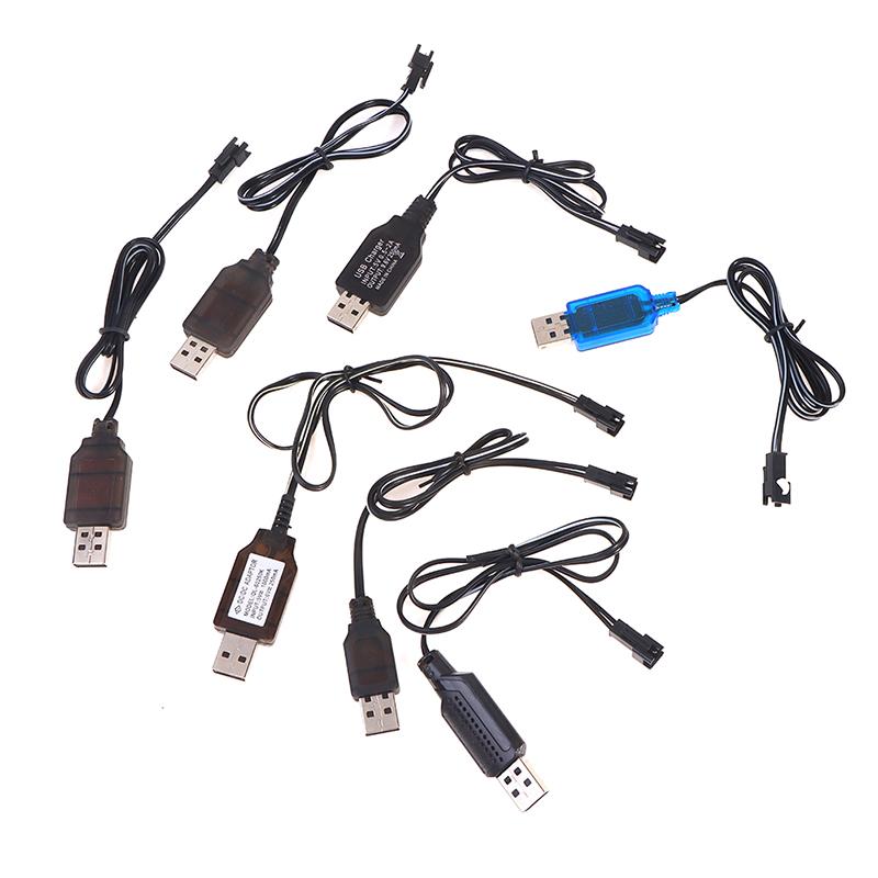 Высококачественный USB-кабель-зарядное устройство для NiMH/NiCd аккумуляторов 3,6-9,6 В 250 мА, штекер SM 2P, для пульта дистанционного управления, USB-зарядное устройство для автомобиля, электрическая игрушка~