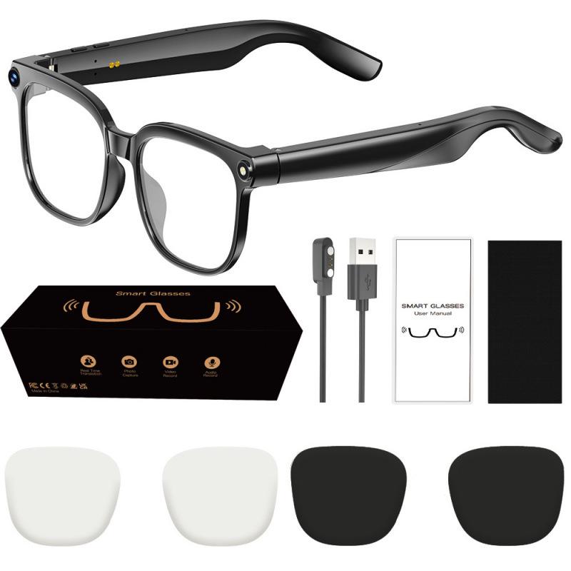 AI Bluetooth Smart Glasses: 800W Camera, Video Recording, and Simultaneous Interpretation