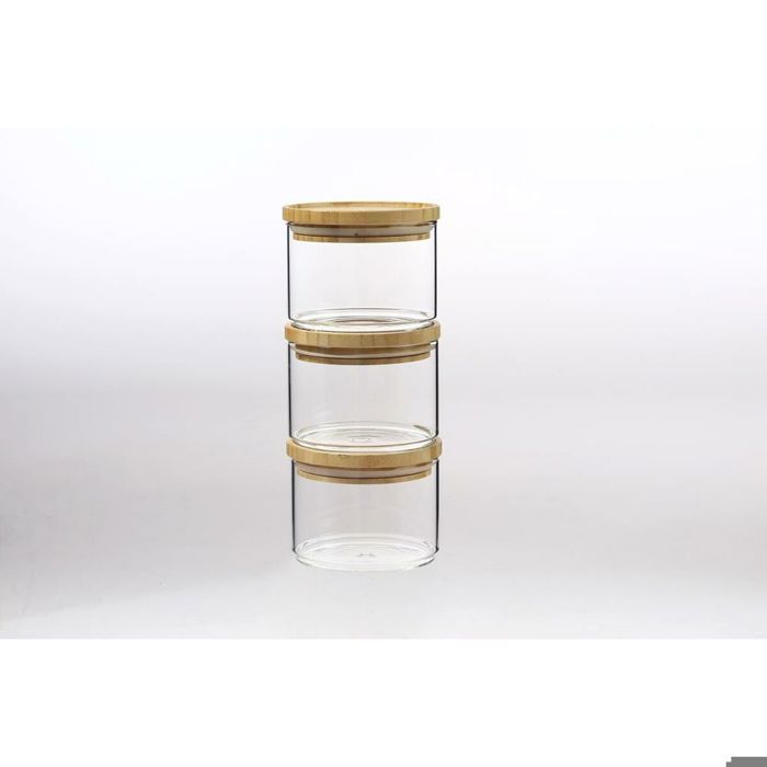 Bocal DKD Home Decor 10x10x7,5 cm (x3)