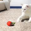 Интерактивная игрушка для кошек, катящийся мяч, активируемый прикосновением, автоматически движущийся мяч с плюшевым хвостом, перезаряжаемая дразнилка для кошек, живущих в помещении