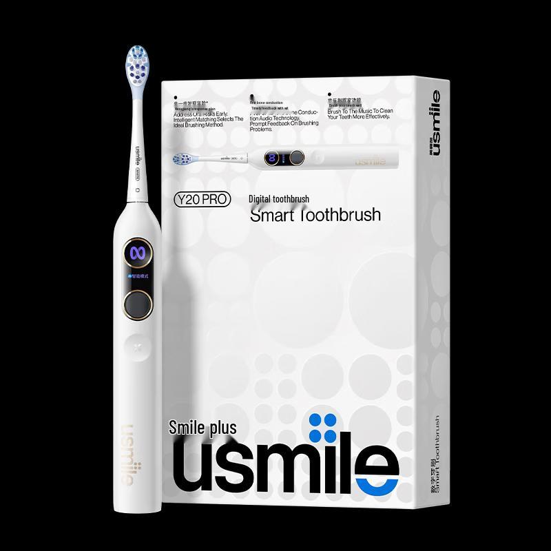 usmile Умная звуковая электрическая зубная щетка Y20 PRO, штепсель CN (адаптер в комплекте)