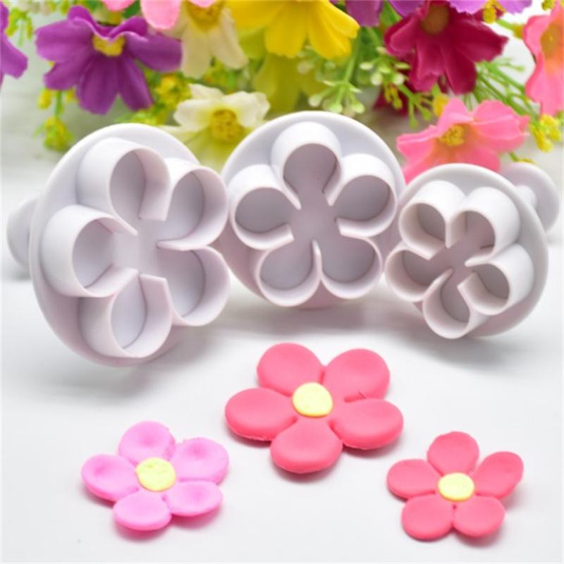 3 шт. формочка для печенья в форме цветка, сделай сам, форма для торта, помадки, цветка