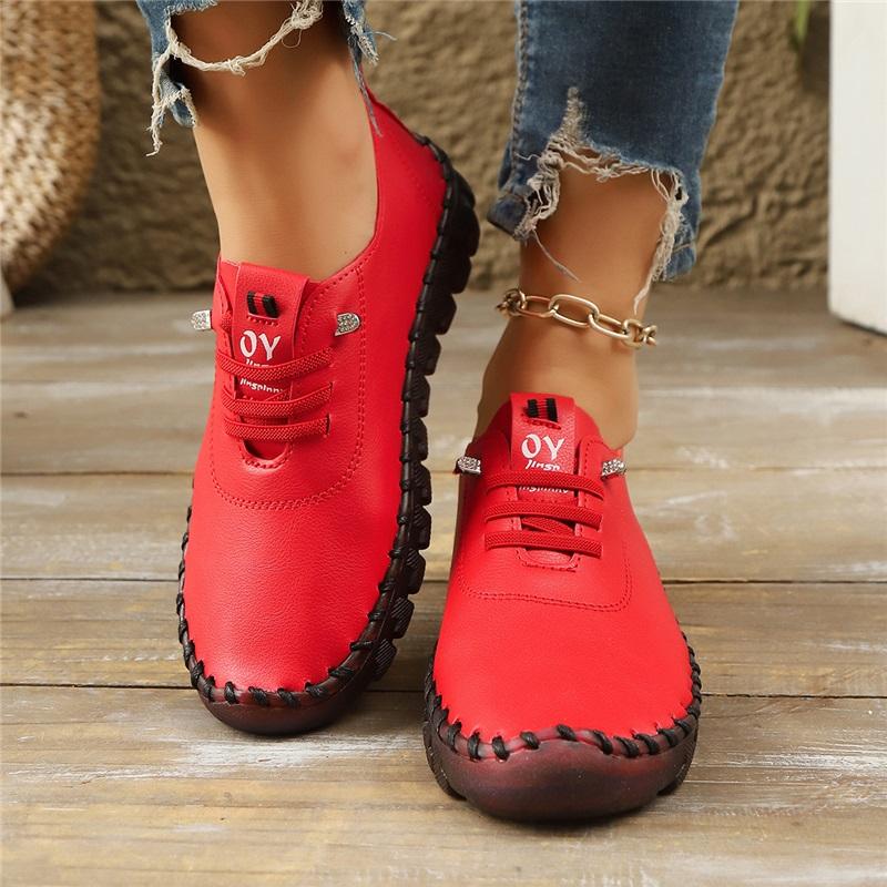 Повседневные туфли женские с мягкой подошвой Tendon с ручной строчкой для мам среднего и пожилого возраста женская обувь