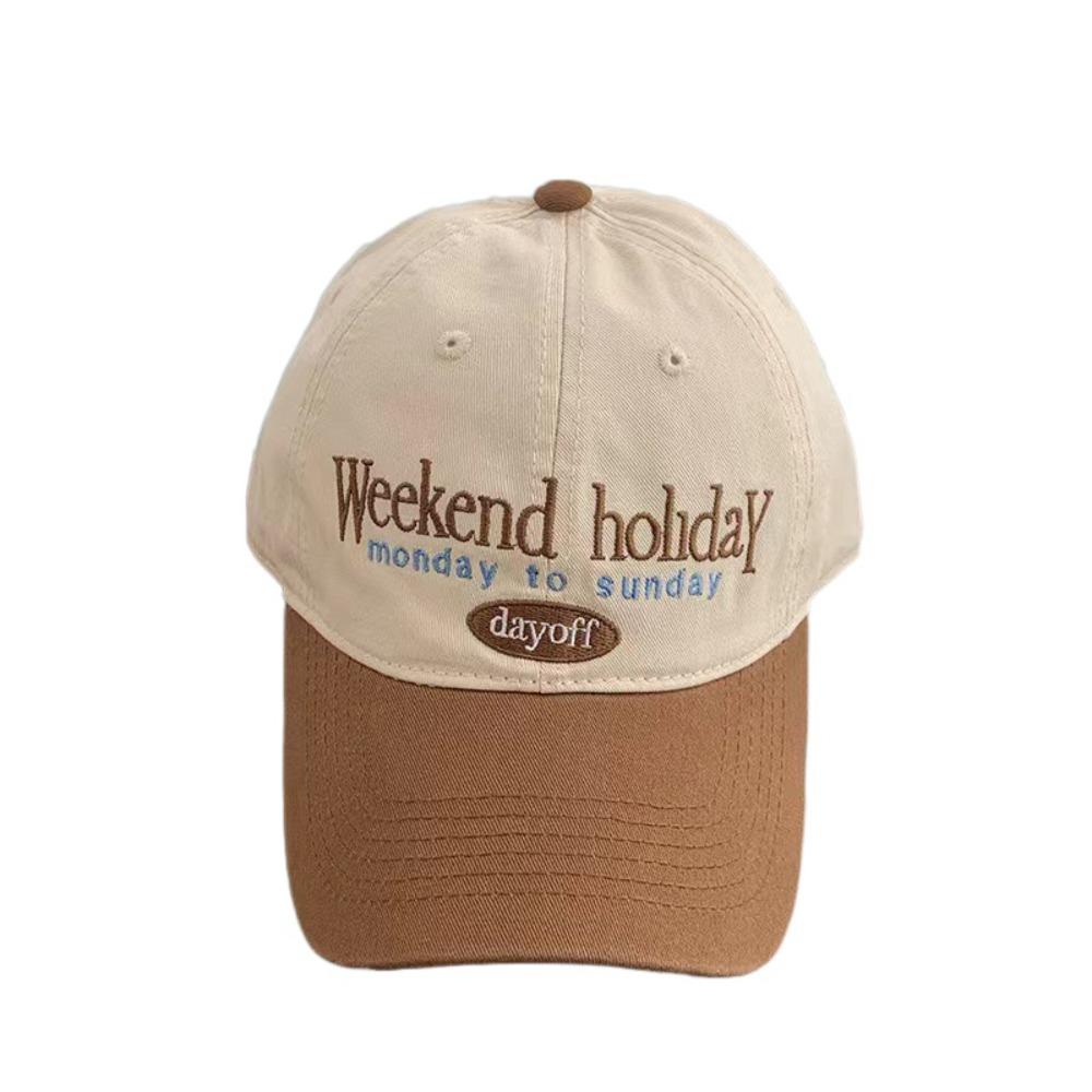 Cotton Embroidered Baseball Cap Korean Y2k Peaked Cap Retro Letter Baseball Hat Teenagers